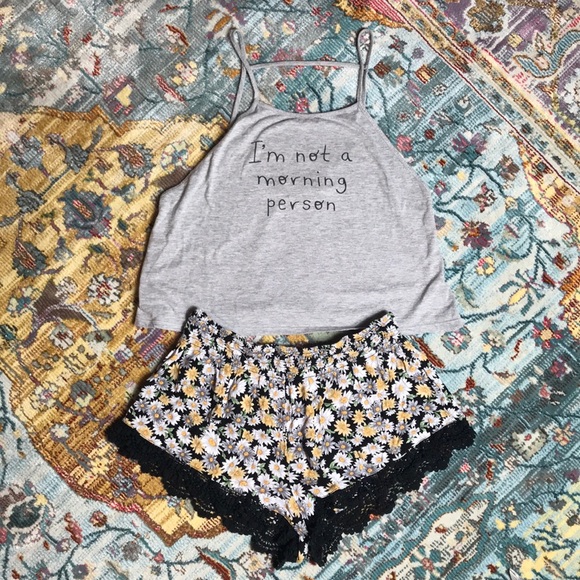 Forever 21 Other - “I’m Not A Morning Person” Sleepwear Set Size S